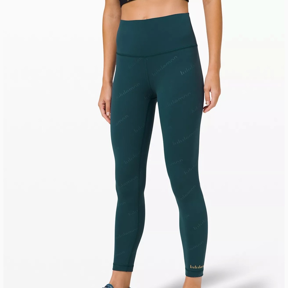 Lululemon Wunder train high rise 25” logo